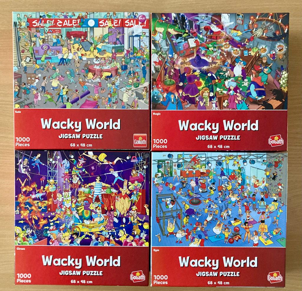 diverse legpuzzels Wacky World, Ophalen of Verzenden, 500 t/m 1500 stukjes, Zo goed als nieuw, Legpuzzel