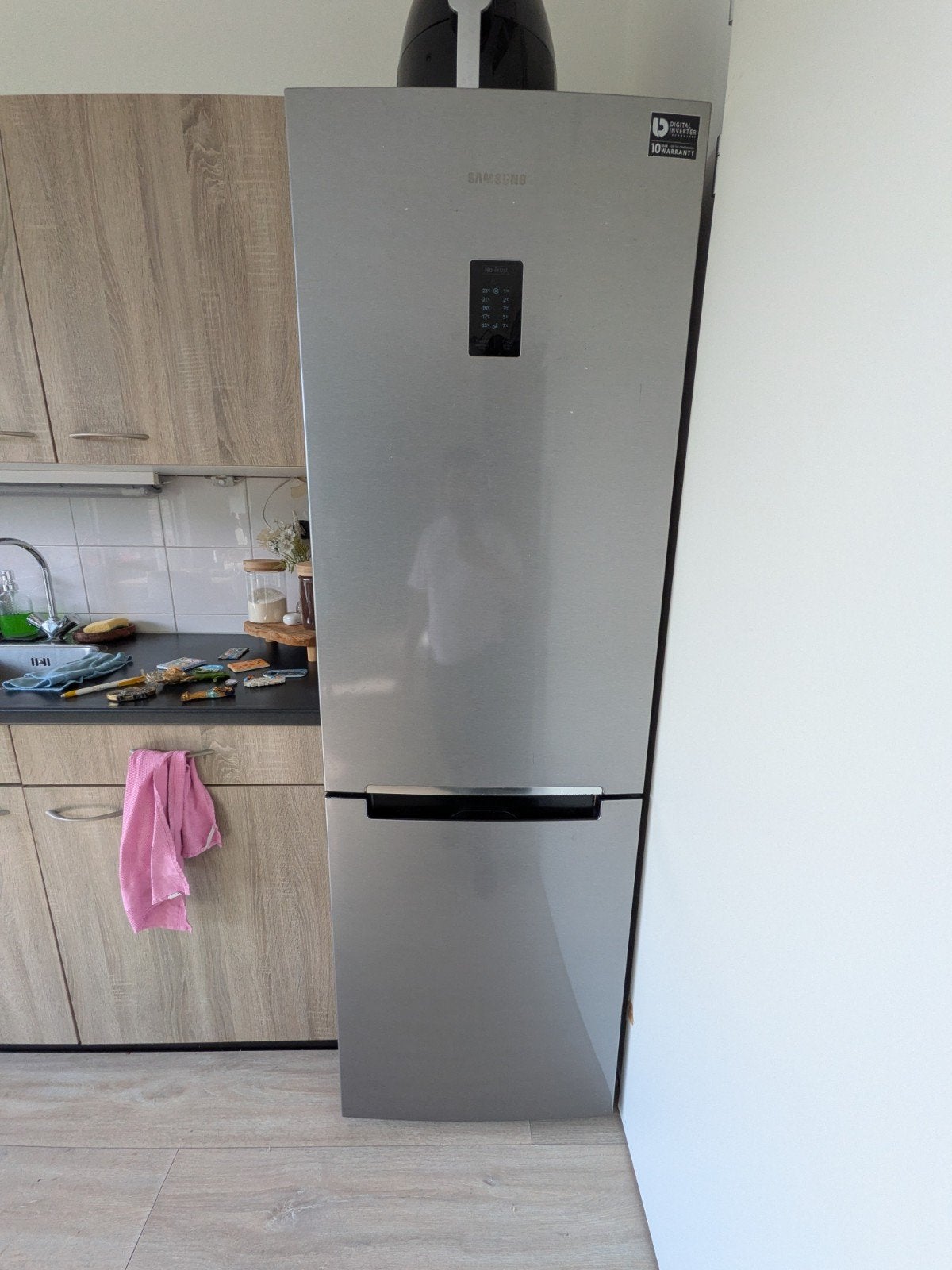 Samsung koel-vriescombinatie, Ophalen, 200 liter of meer, 60 cm of meer, Met aparte vriezer