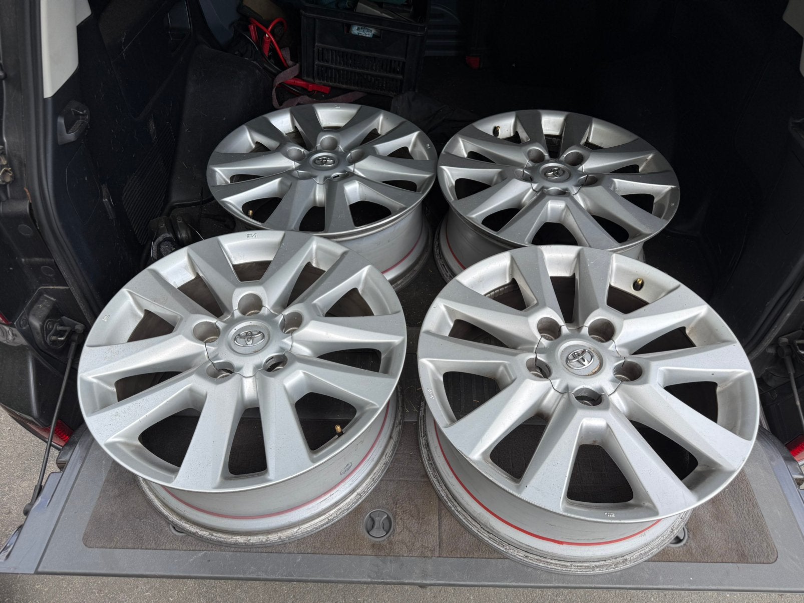 Lichtmetalen velgen landcruiser v8, Auto diversen, Wieldoppen, Ophalen, Zo goed als nieuw
