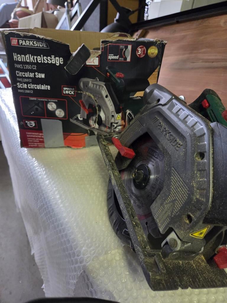 Parkside Handcirkelzaag PHKS 1350 C2 - Gebruikt, Ophalen, Gebruikt, Cirkelzaag, Parkside