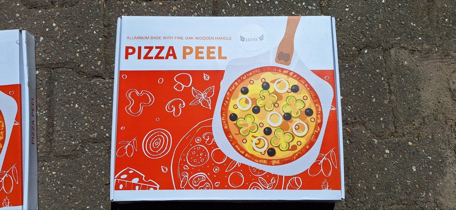 Pizza schep en snij set - Aluminium met houten handvat, Ophalen of Verzenden