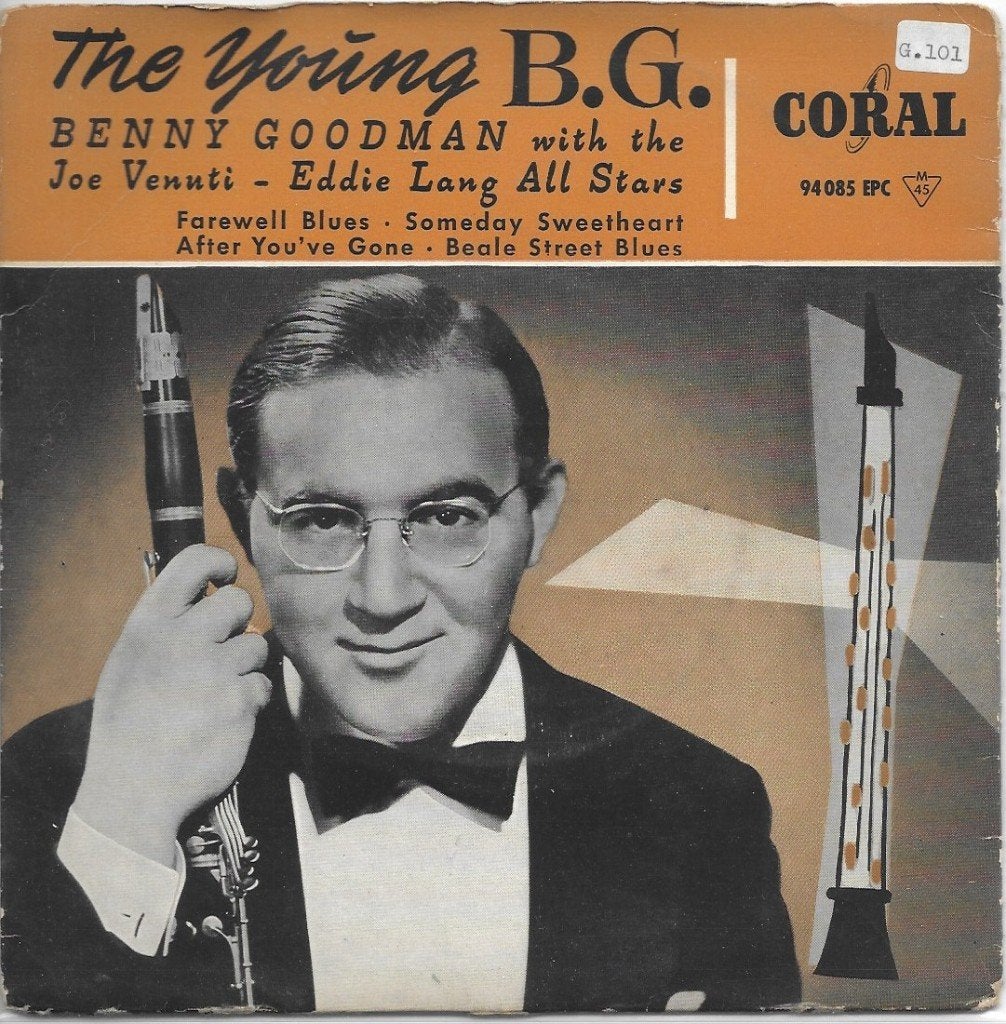 Vinyl EP Single Benny Goodman, Cd's en Dvd's, Vinyl Singles, Ophalen of Verzenden, Gebruikt