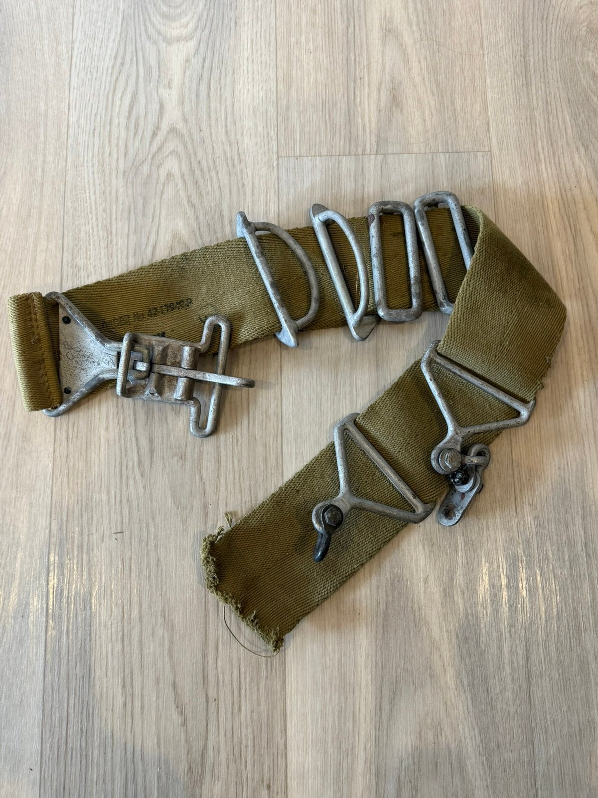 Amerikaanse Waco Glider Stoel Riem 1942 airborne, Ophalen of Verzenden, Overige soorten, Amerika, Overige typen