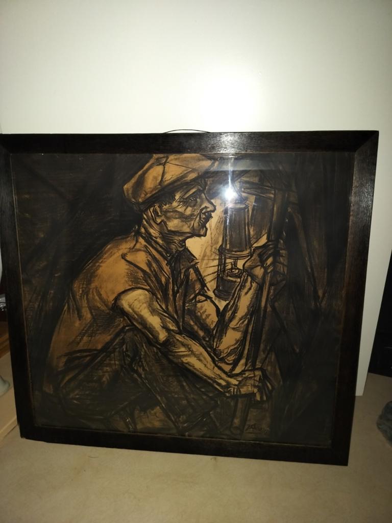 DE MIJNWERKER LITHO VAN NEDERLANDSE KUNSTENAAR J TOOROP, Antiek en Kunst, Ophalen of Verzenden