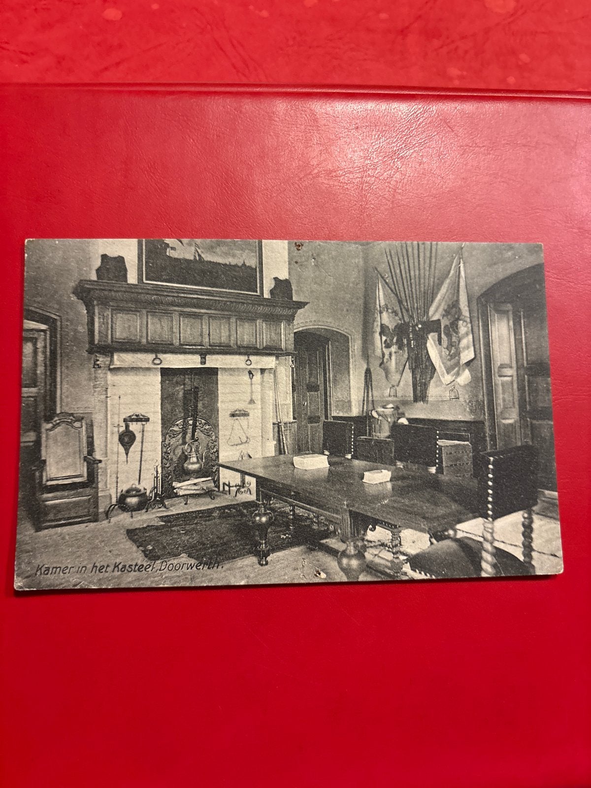 Oude Ansichtkaart Kasteel Doorwerth - Kamer, Ophalen of Verzenden, 1920 tot 1940, Gelopen, Gelderland