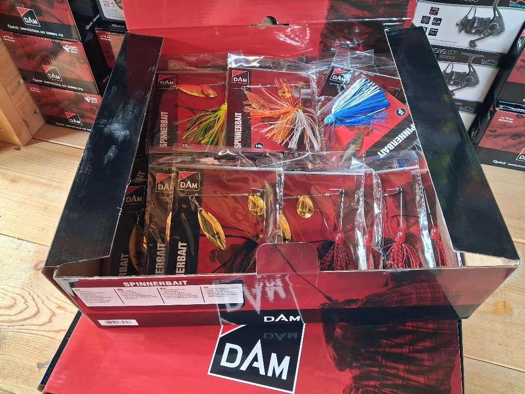 DAM Spinnerbaits 10-gram (in 5 kleuren) Nieuw binnen!, Tinstraat, Overige typen, Nieuw, Ophalen of Verzenden