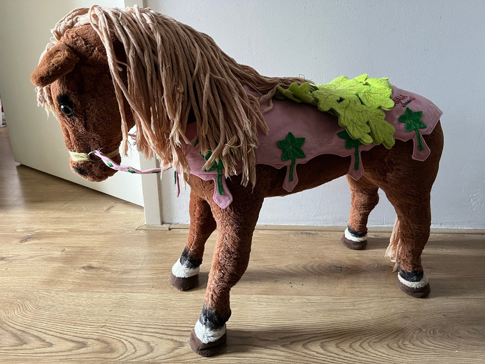 Levensgroot speelpaard met geluid - lengte 80 cm, Ophalen, Gebruikt