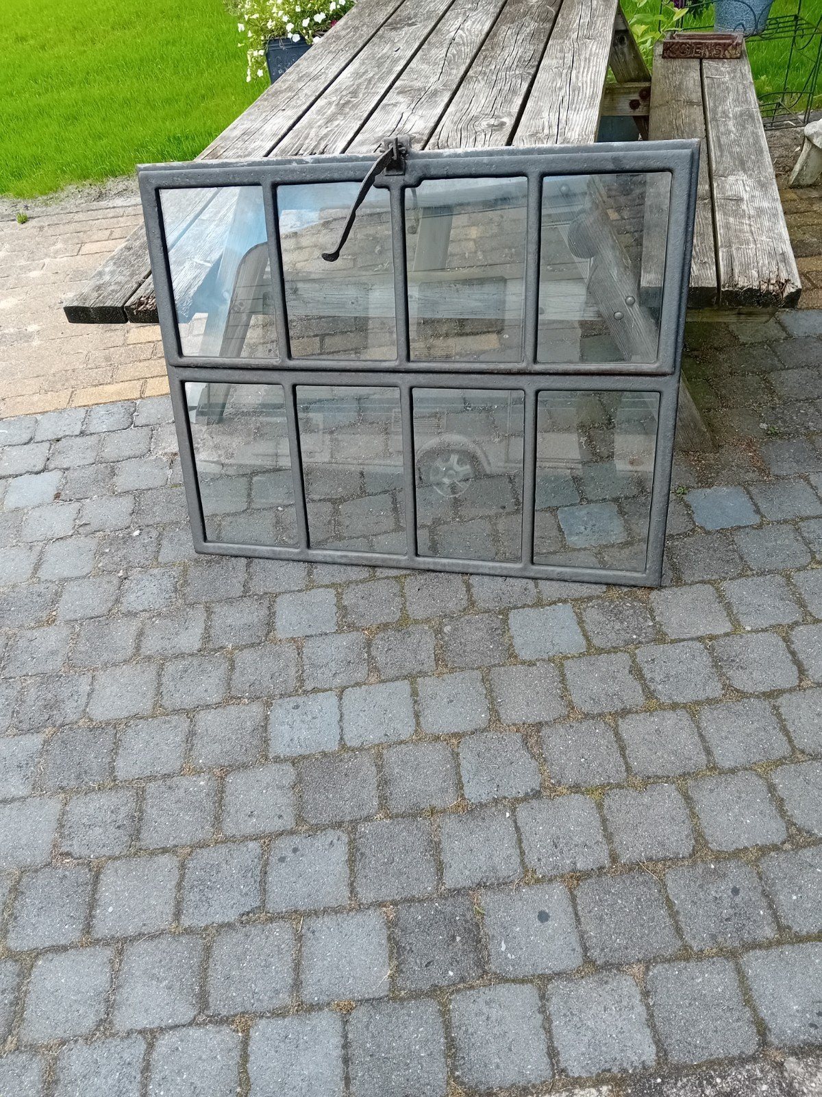 4 stuks mooie gietijzeren stalramen., Ophalen, Minder dan 80 cm