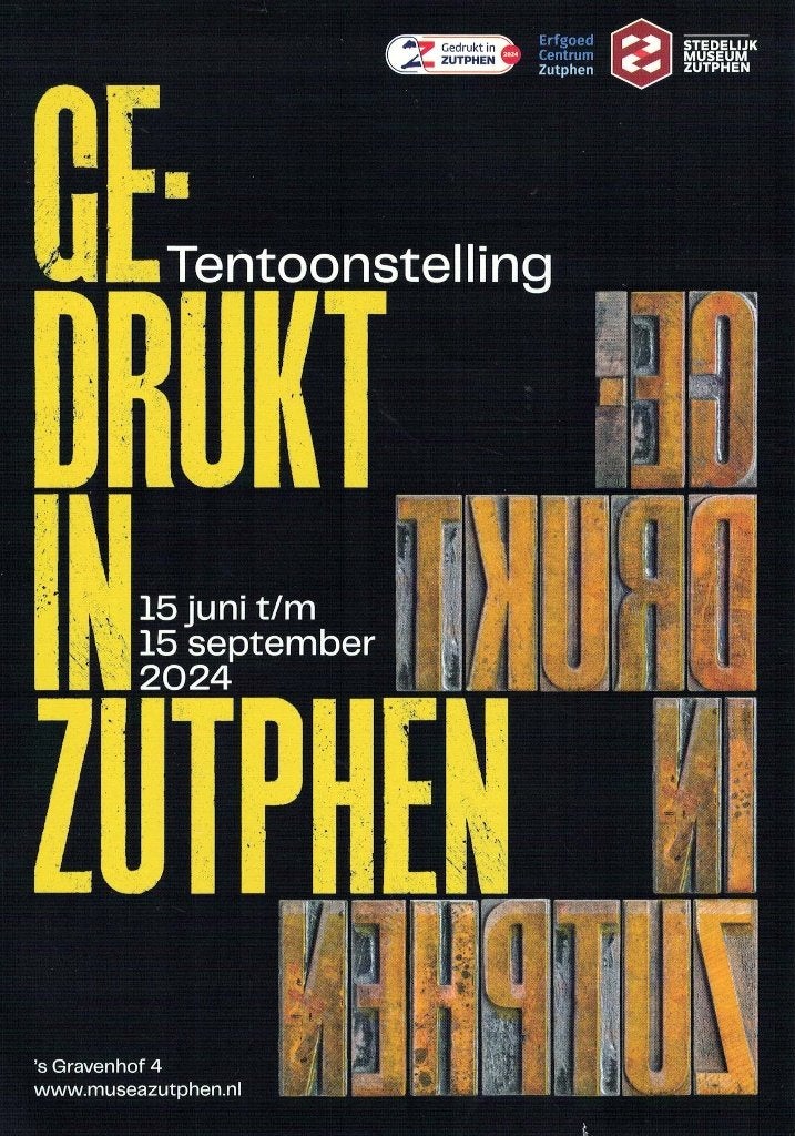 Gedrukt in Zutphen., Boeken, Catalogussen en Folders, Nieuw, Verzenden