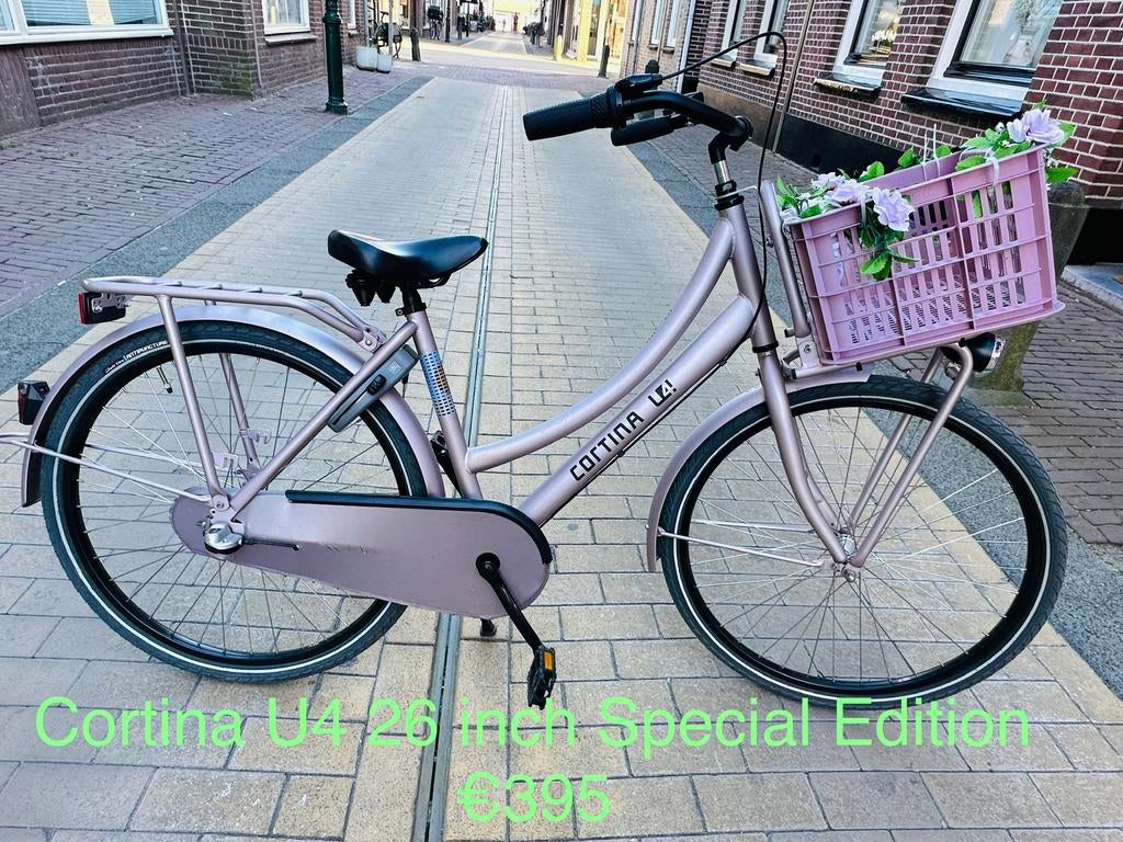 Meisjesfietsen 16 18 20 22 24 26 28 inch. Cortina Alpina, Terugtraprem, 24 inch, Versnellingen, Ophalen of Verzenden