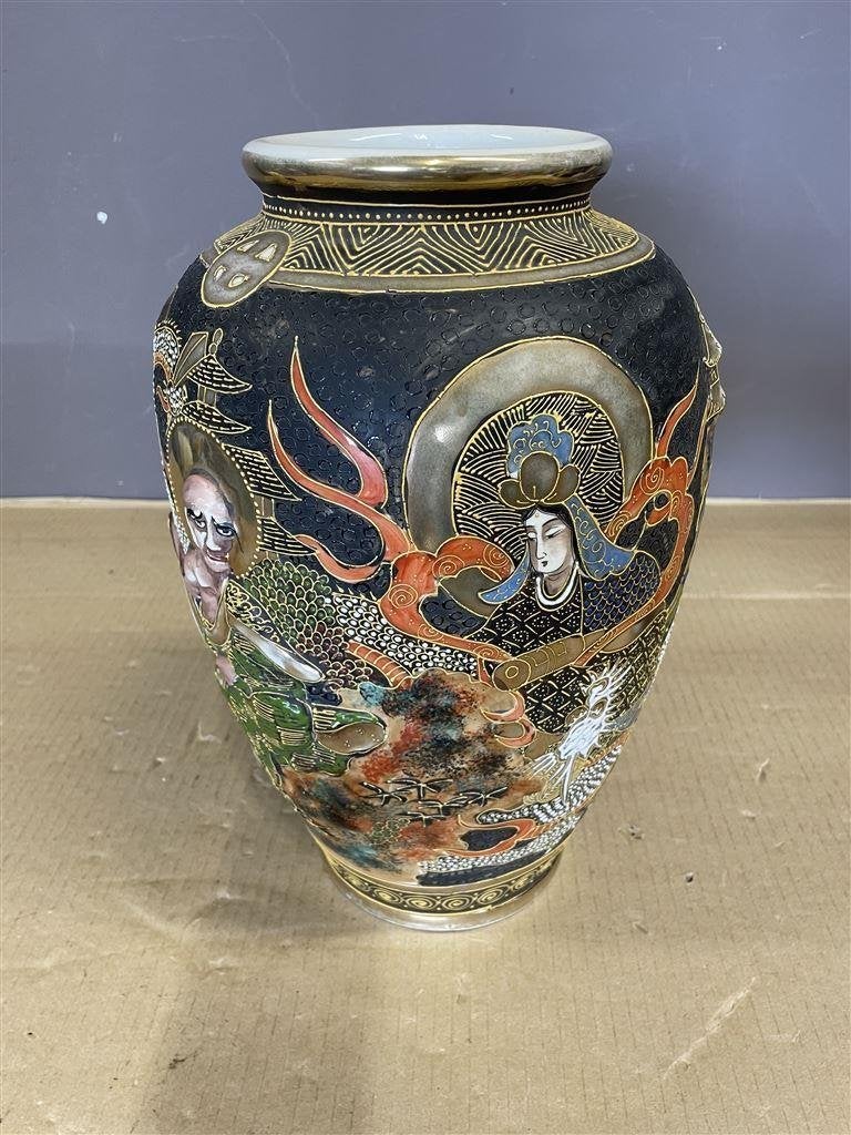 Vaas - japan - Japanese Meiji Satsuma, Ophalen of Verzenden, Zo goed als nieuw, Overige kleuren