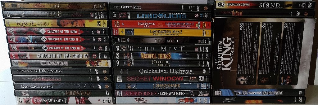 Dvd *** STEPHEN KING *** 30 stuks, Engels, Nederlands, Overige genres, Ophalen of Verzenden