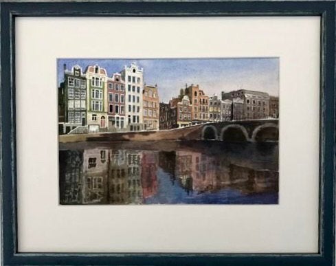 Amsterdam 2, Antiek en Kunst, Kunst | Litho's en Zeefdrukken, Origineel, Ophalen of Verzenden, Overige onderwerpen, Overige techniek