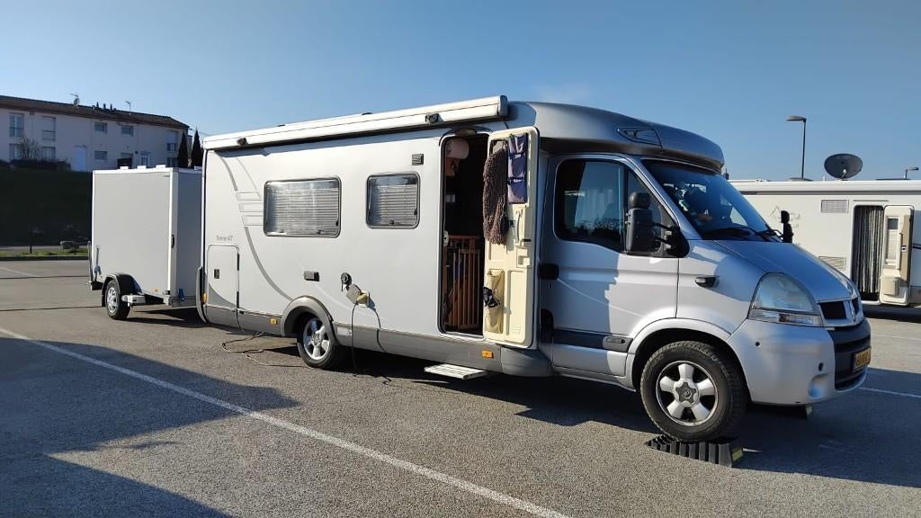 Camper Hymer Tramp GT 676, Caravans en Kamperen, Campers, Standaard zit, Ringverwarming, Luifel, Tot en met 2