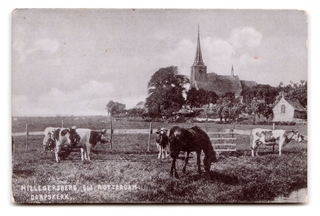 Hillegersberg (Rotterdam), Dorpskerk, Verzenden, Voor 1920, Gelopen, Zuid-Holland