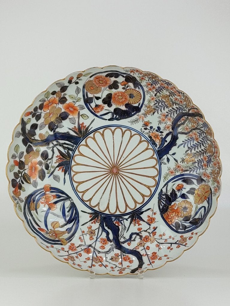 Grote Antieke Japanse Imari / Arita Schotel (late 17e eeuw), Ophalen of Verzenden