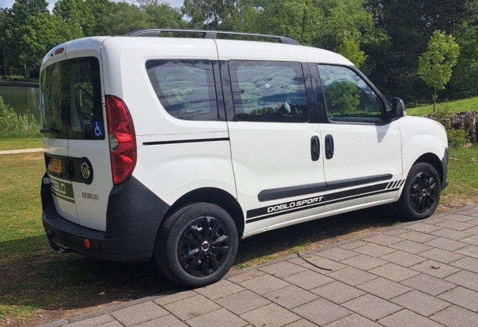 Fiat Doblo 1.4 Bouwjaar 2011 Wit + Lift inbouw, Voorwielaandrijving, Euro 5, Stof, Wit