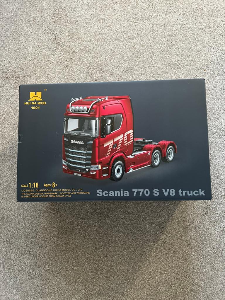 RC Scania 1:18 Grijs, Hobby en Vrije tijd, Modelbouw | Auto's en Voertuigen, Overige merken, Groter dan 1:32, Nieuw, Ophalen of Verzenden