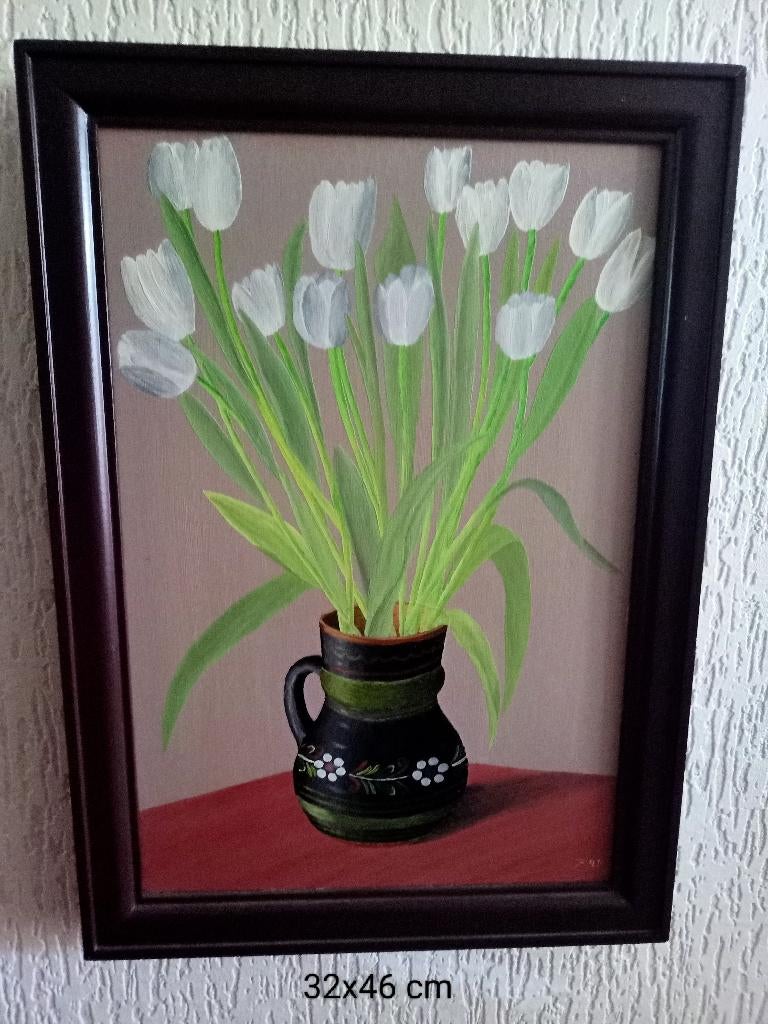 Schilderij Tulpen, Ophalen