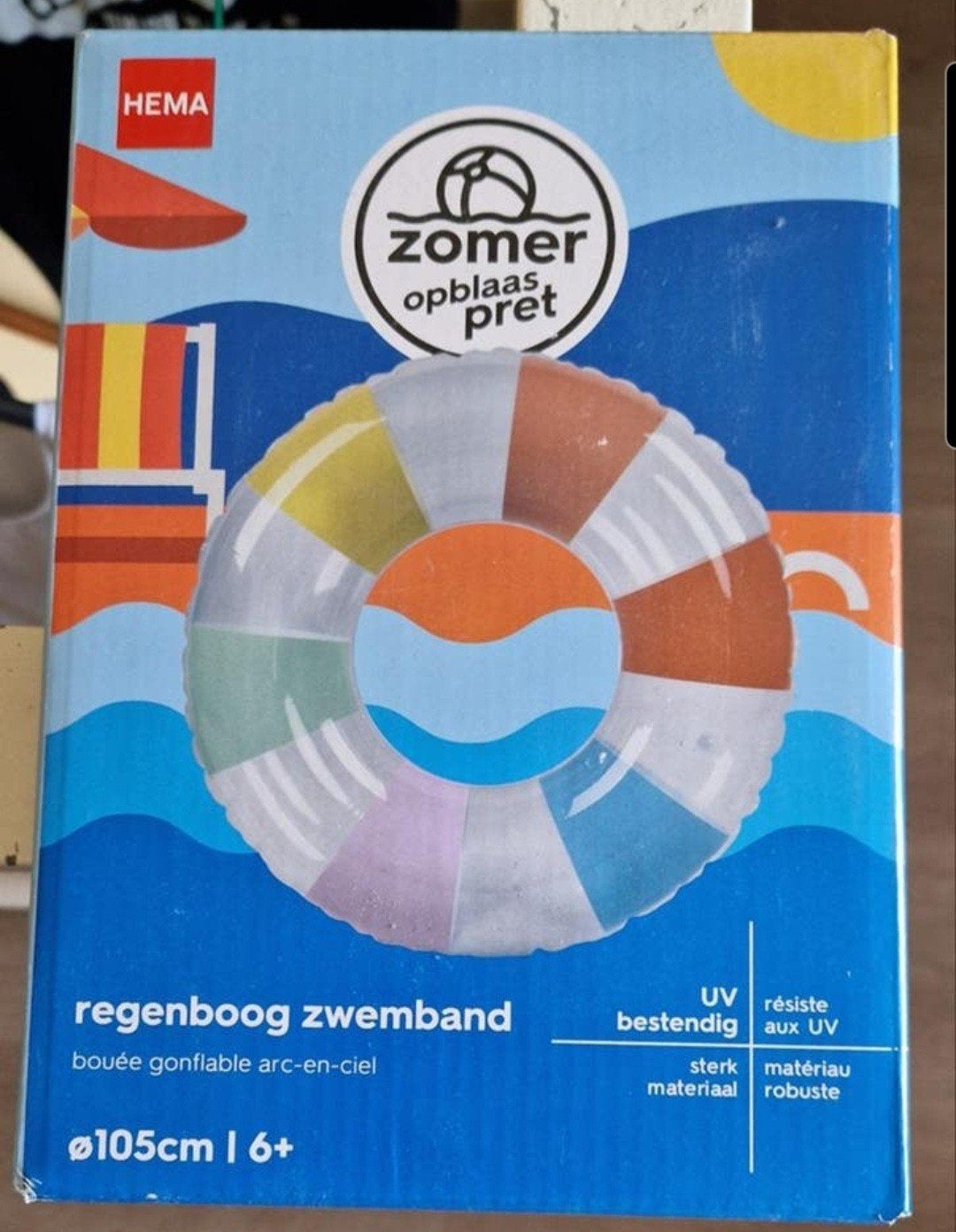 Hema Regenboog Zwemband - Nieuw in verpakking, Ophalen, Nieuw