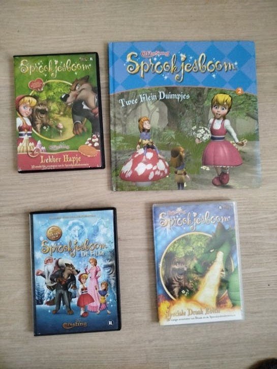 Sprookjesboom DVD's en boek - Diverse titels, Cd's en Dvd's, Gebruikt, Alle leeftijden, Nederlands, Familie