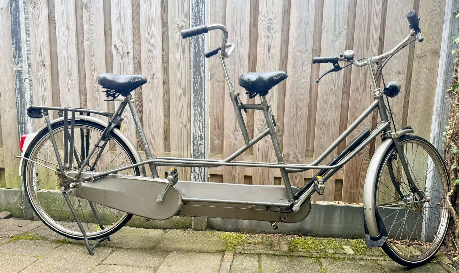 Gazelle tandem bruine kleur van mei 1993, Ophalen, Minder dan 10 versnellingen, Gebruikt, 55 cm of meer