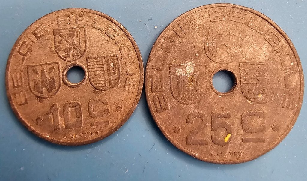 bezettingsgeld Belgie, Postzegels en Munten, Ophalen of Verzenden, Overig, Setje