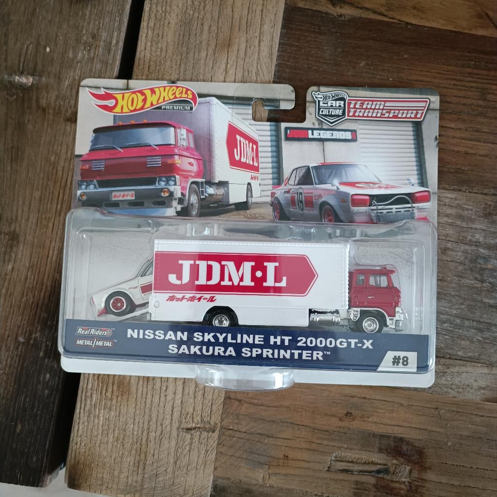 Hot Wheels Team Transport Nissan Skyline HT 2000GT-X Sakura, Ophalen of Verzenden, Nieuw, Auto
