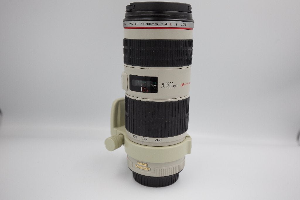 Canon EF 70-200mm f/4L IS USM Telelens, Canon, Statiefgondel, Zo goed als nieuw, Canon EF