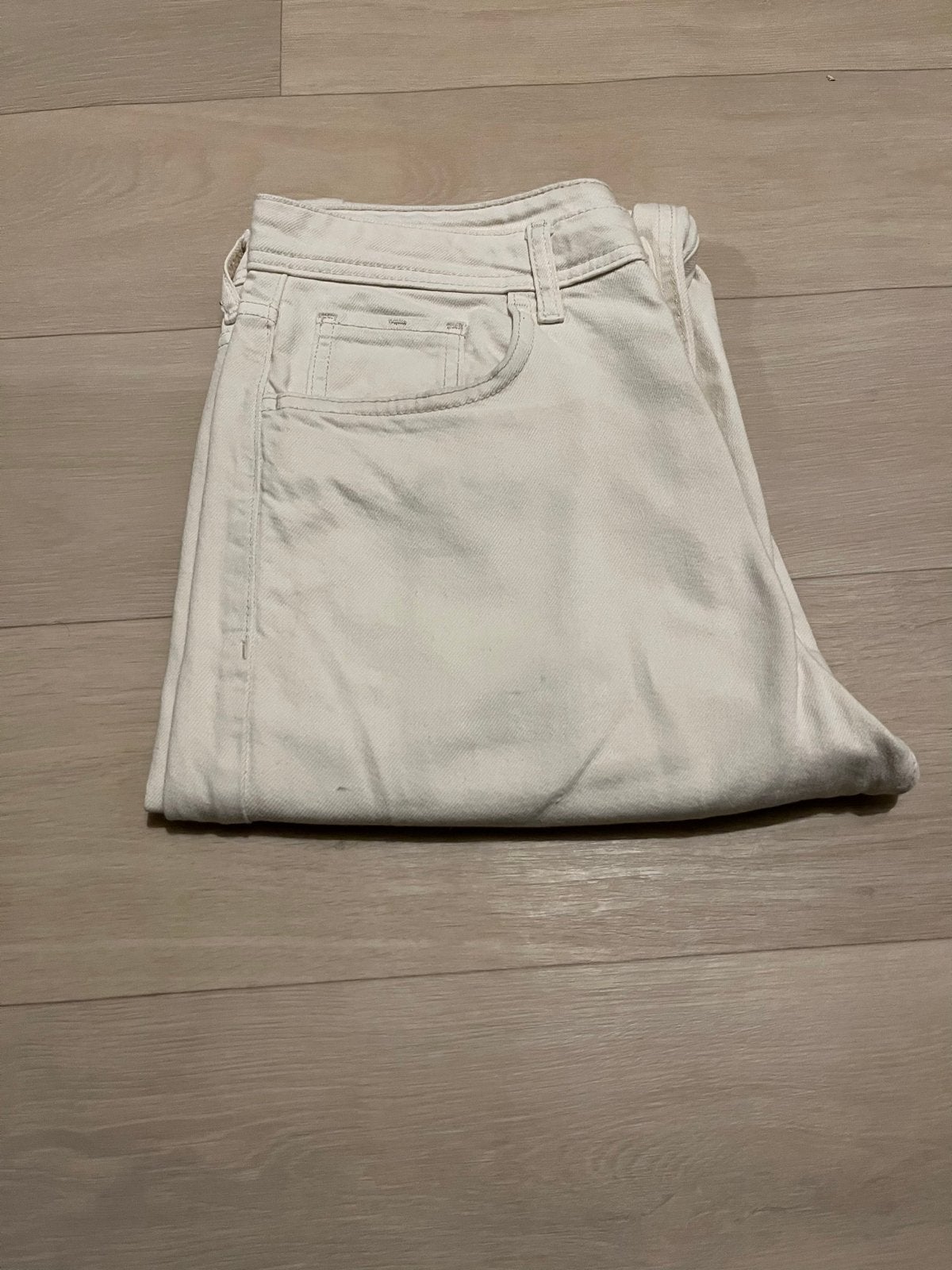 Witte jeans maat W32/L30 Unisex - Bieden mogelijk, Ophalen of Verzenden, Zo goed als nieuw, Wit