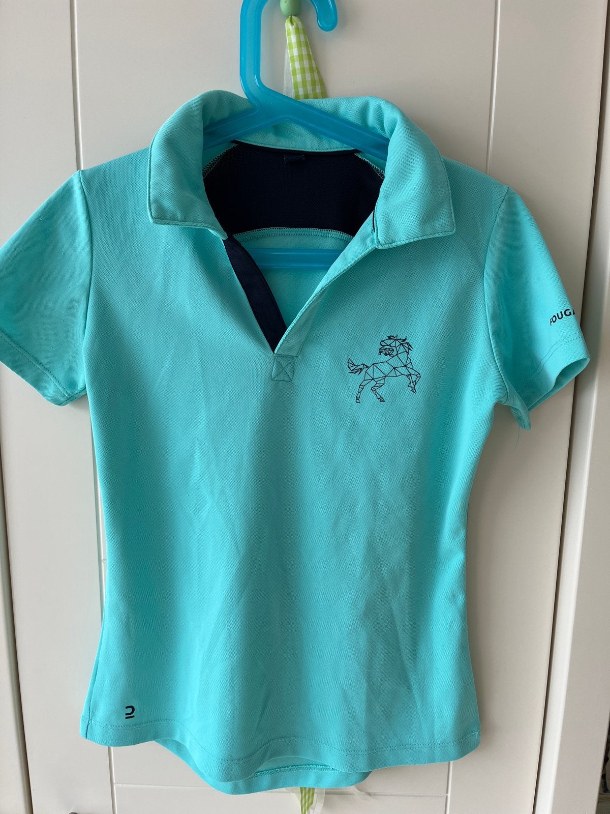Fouganza paardrij shirt maat 146, Kinderen en Baby's, Ophalen of Verzenden, Zo goed als nieuw, Meisje, Shirt of Longsleeve