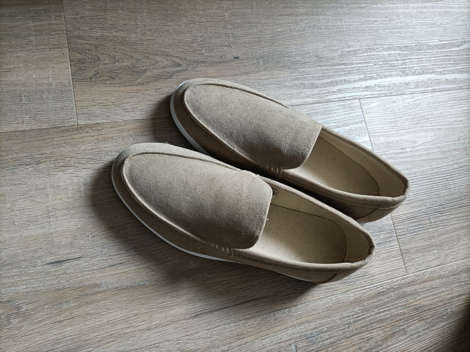 Heren mocassins - beige, Nieuw, maat 39, Ophalen, Nieuw, Bruin, Espadrilles of Moccasins