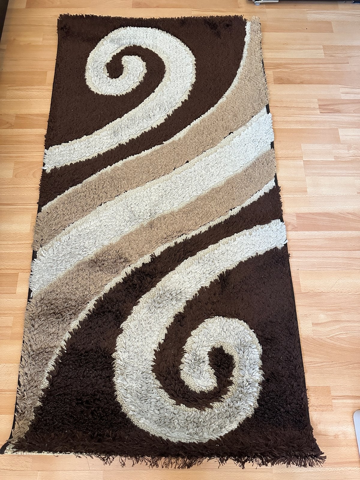 Vloerkleed bruin/beige 80x150 cm in prima staat