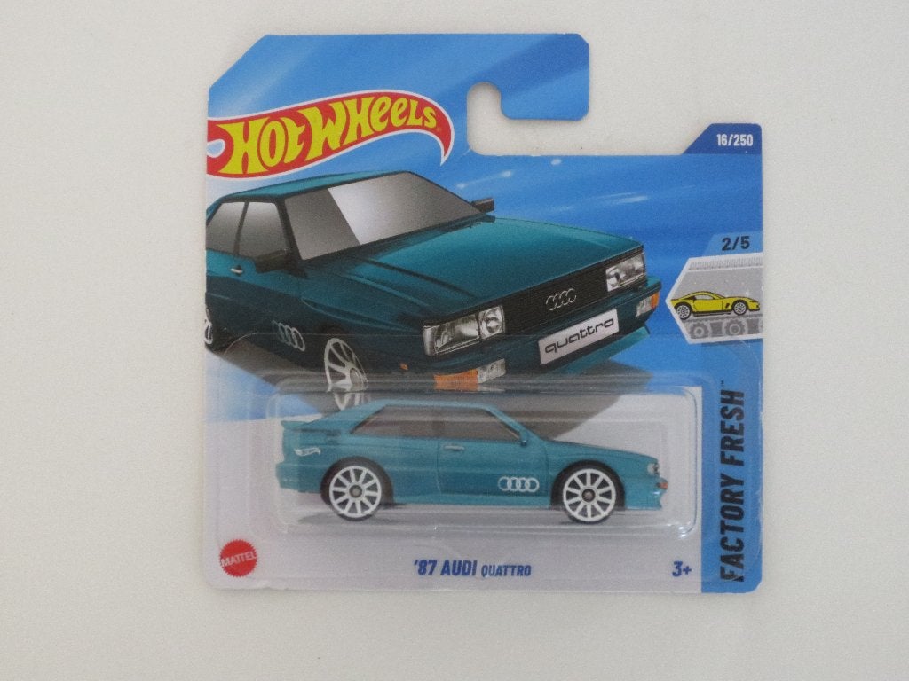 Audi Quattro (1987), HotWheels, 1:64, nieuw in verpakking, Ophalen of Verzenden, Nieuw, Auto