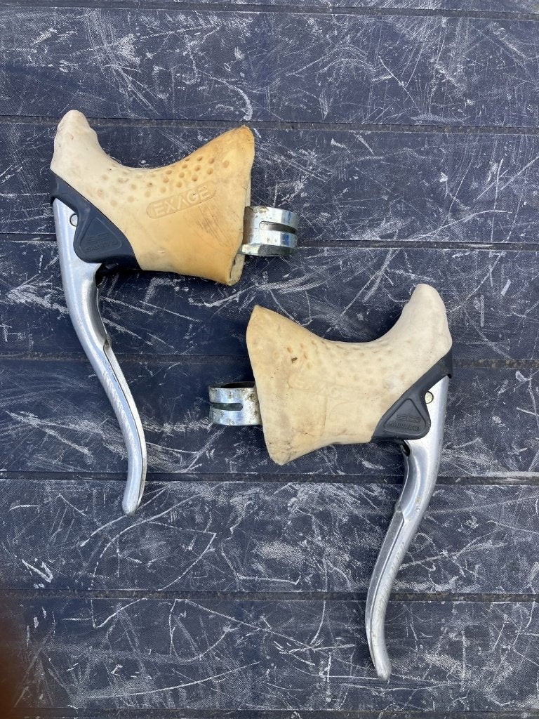 Shimano Exage remhevels wit BL-A251, Remmen, Gebruikt, Ophalen of Verzenden, Aluminium