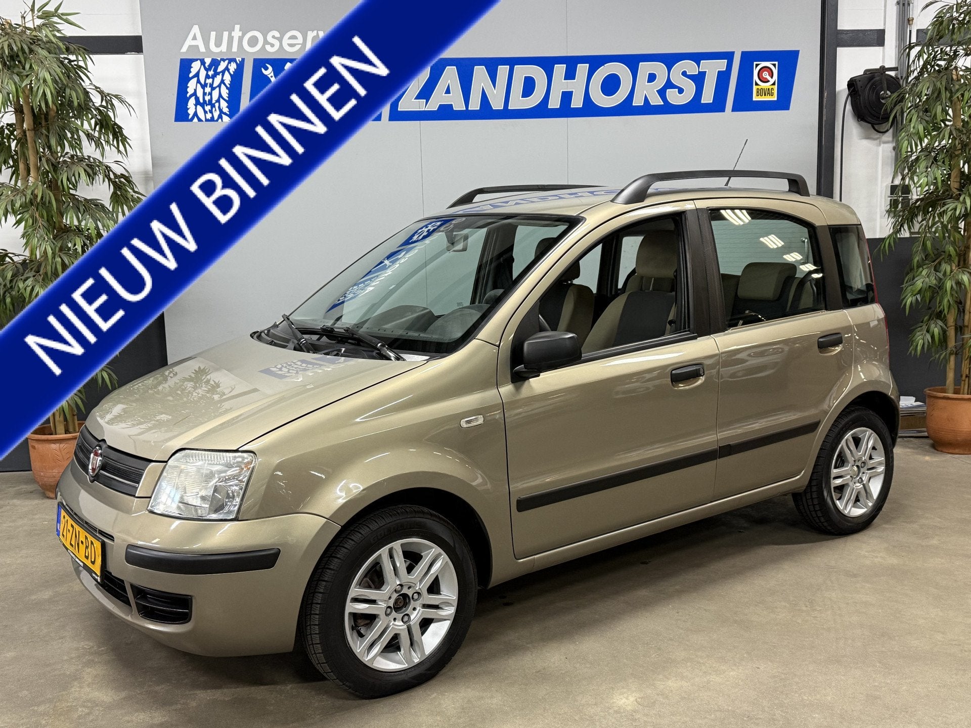 Fiat Panda 1.2 Emotion incl. nieuwe APK (bj 2008), Auto's, Voorwielaandrijving, Stof, Gebruikt, Beige