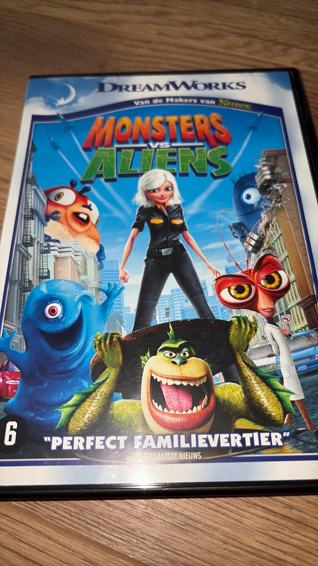 Monsters vs / versus Aliens van Dreamworks., Cd's en Dvd's, Dvd's | Tekenfilms en Animatie, Vanaf 16 jaar, Ophalen of Verzenden