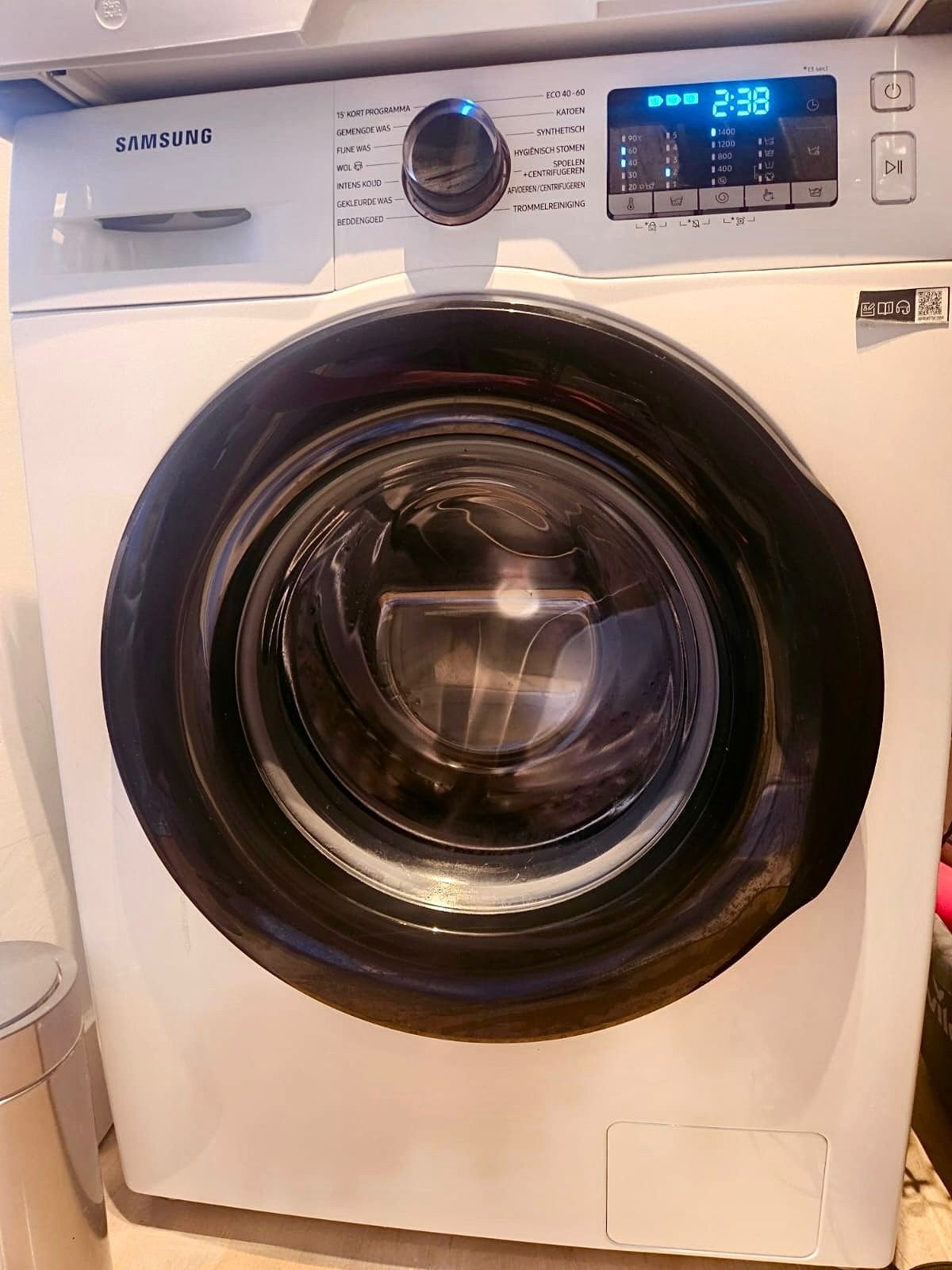 Samsung WW80TA049AE EcoBubble Wasmachine, Ophalen of Verzenden, Zo goed als nieuw, 85 tot 90 cm, 1200 tot 1600 toeren