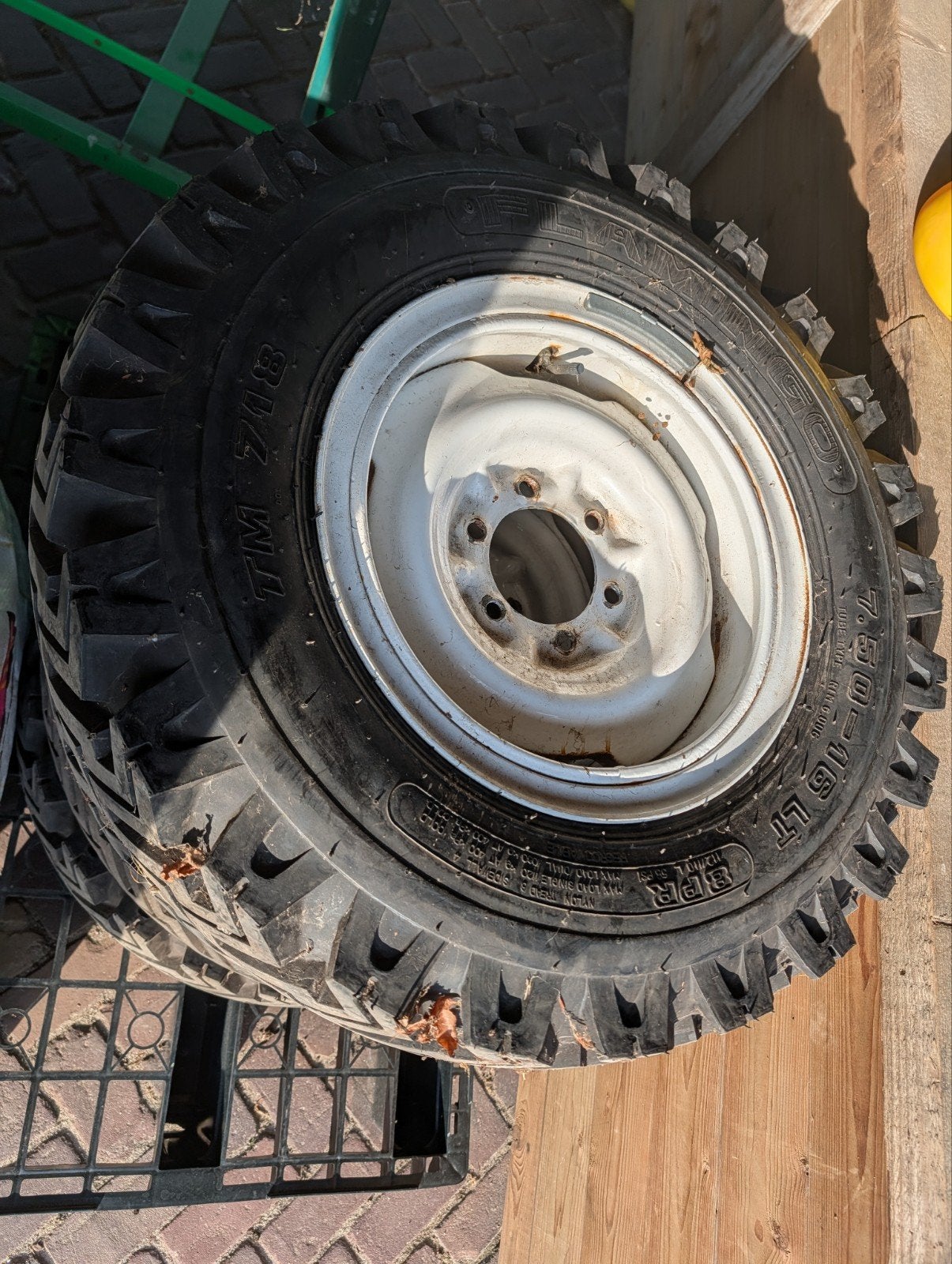 Velgen Landcruiser met banden 7.50-16, Auto-onderdelen, Ophalen, Overige, Gebruikt, 16 inch