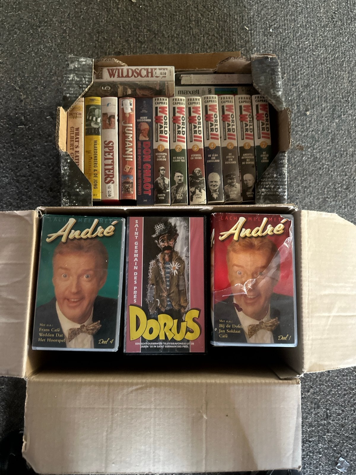 Grote collectie VHS-banden: films, documentaires en meer, Gebruikt, Alle leeftijden, Overige genres, VHS