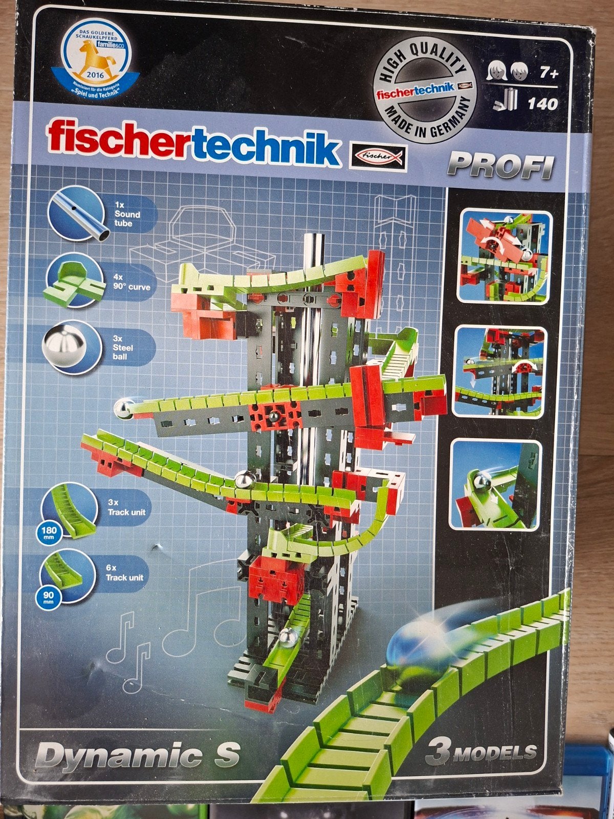 Fischertechnik PROFI Dynamic S knikkerbaan - 3 modellen, Kinderen en Baby's, Speelgoed | Bouwstenen, Ophalen of Verzenden