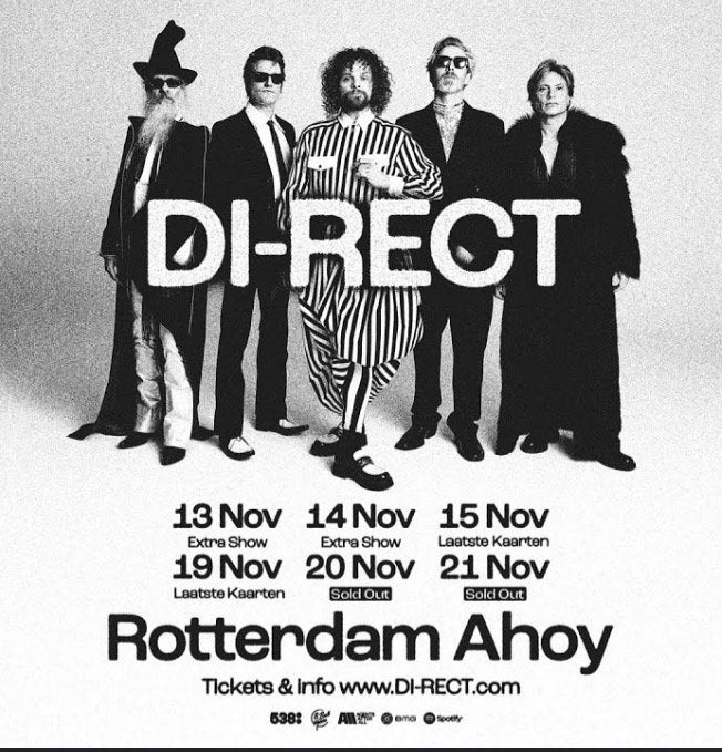 2 kaartjes Di-rect vrijdag 13 november 2026, Tickets en Kaartjes, Twee personen, November