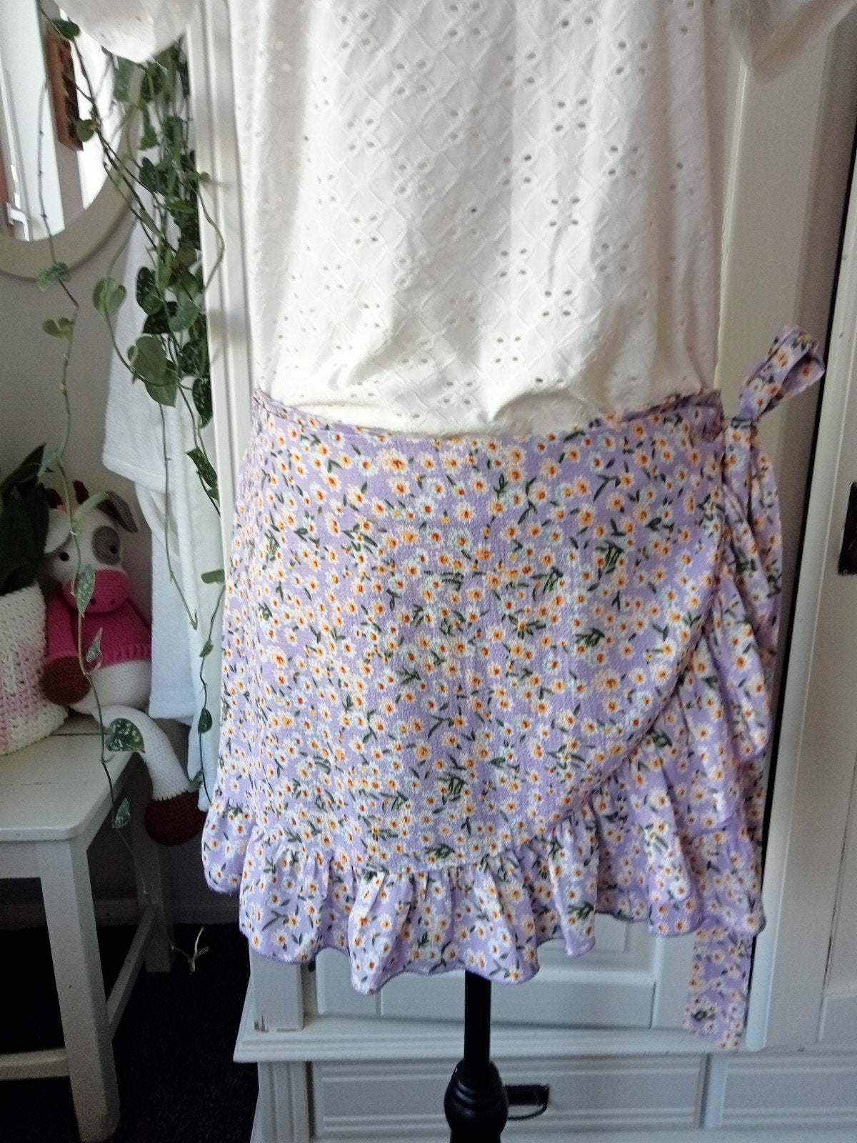 Shein " Skort maat L/XL ", Kleding | Dames, Rokken, Zo goed als nieuw, Maat 42/44 (L), Paars, Boven de knie, Ophalen of Verzenden