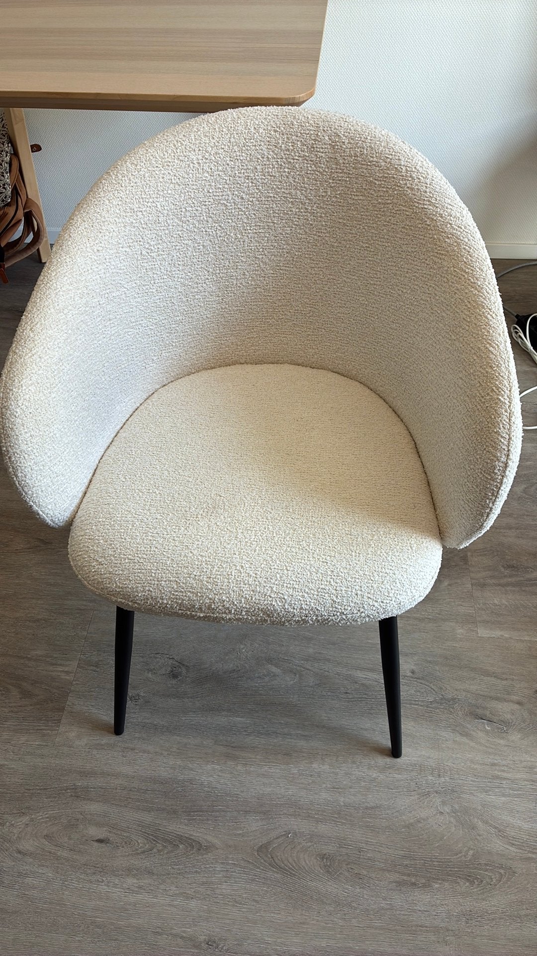 Zo goed als nieuwe stoel van Kwantum - 1 jaar oud, Huis en Inrichting, Stoelen, Ophalen, Wit, Zo goed als nieuw, Eén
