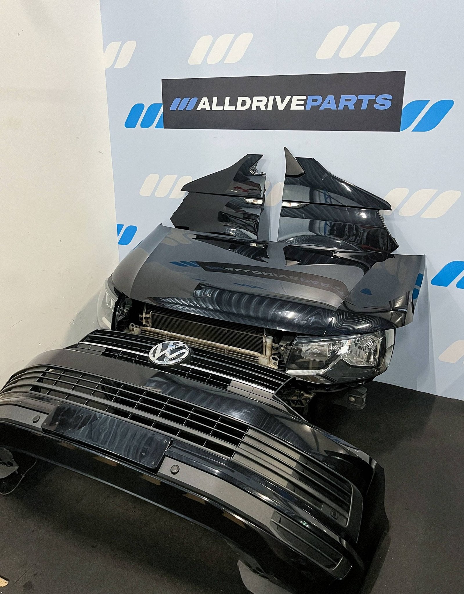 Complete voorkop VW Volkswagen Transporter T6 zwart LC9X
