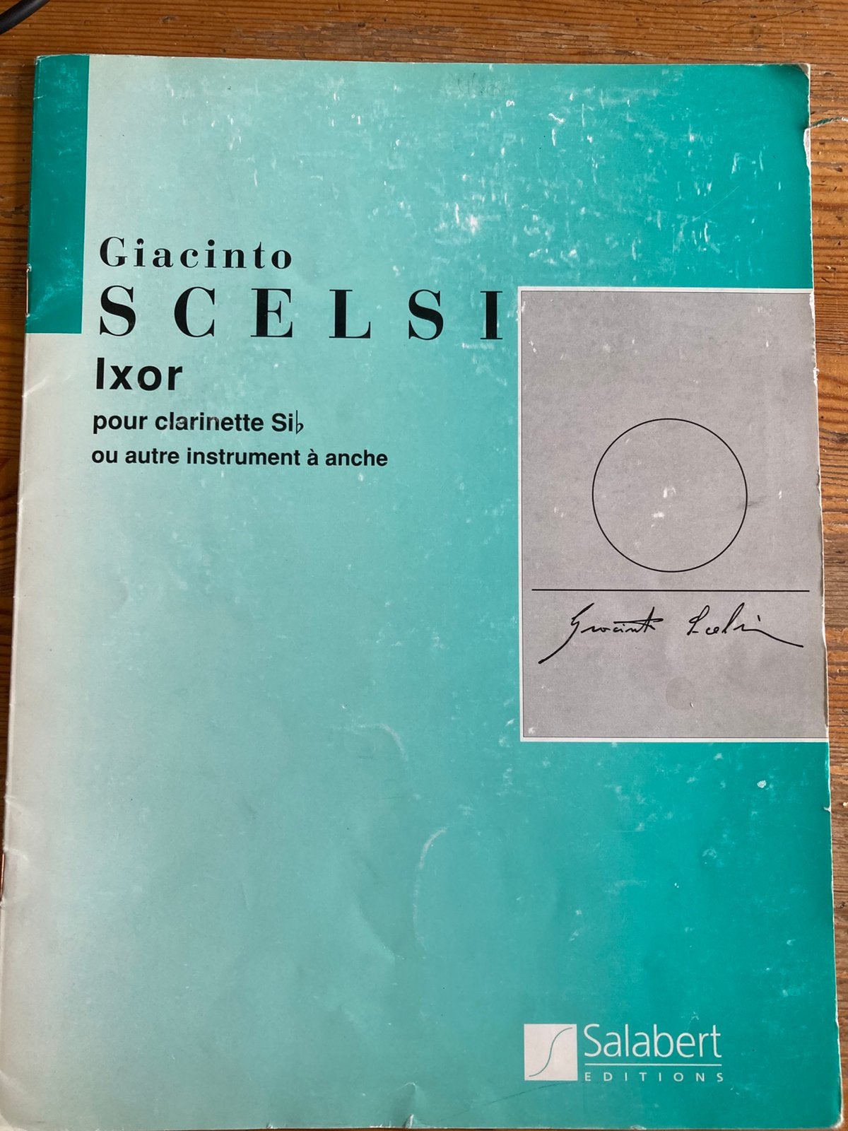 Giacinto Scelsi, Ixor voor saxofoon of klarinet solo, Gebruikt, Klassiek, Ophalen of Verzenden, Artiest of Componist