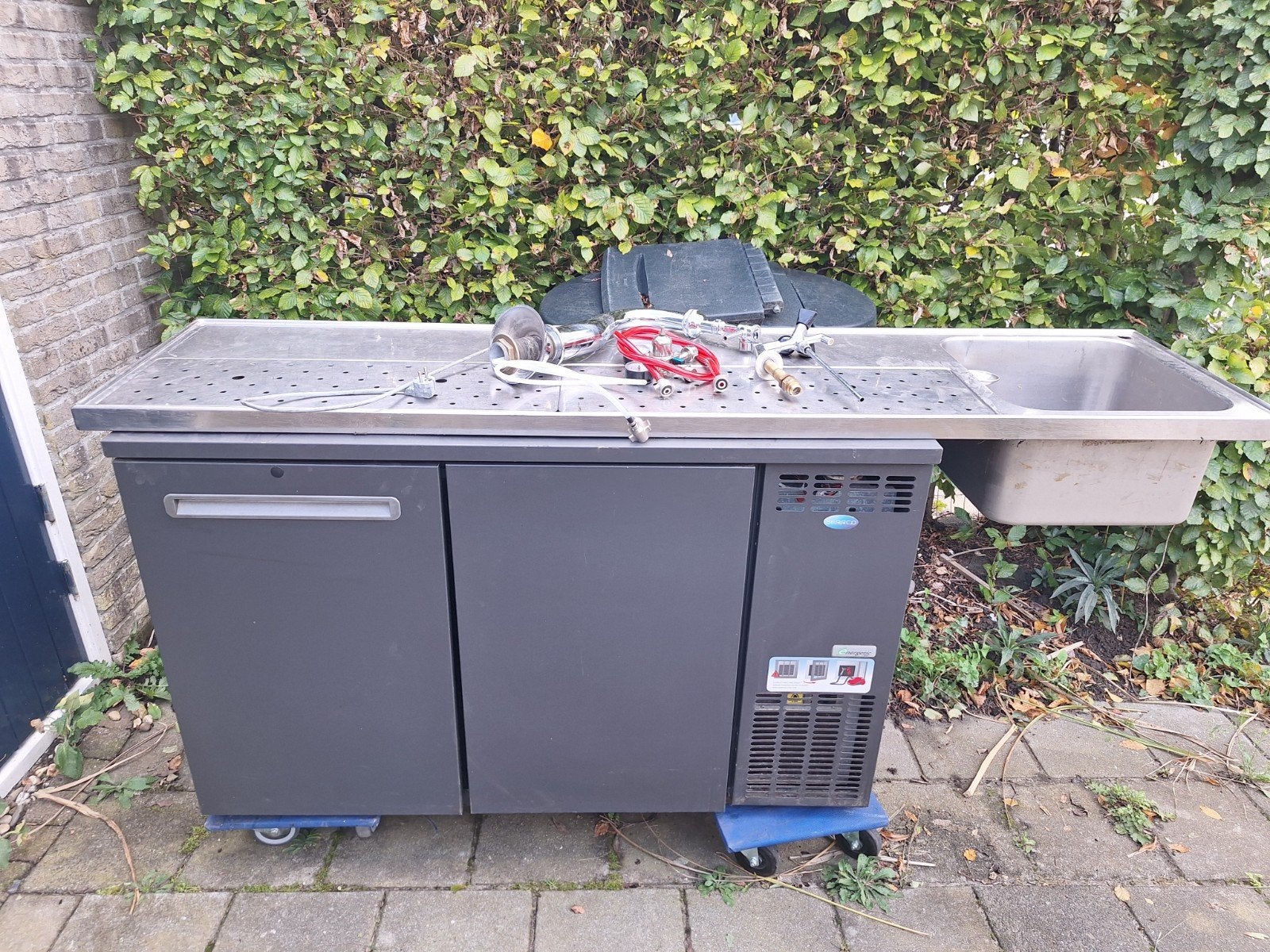 Tapinstallatie biertap Serrco bj.2020 lekblad mancave bar, Ophalen, Gebruikt, Overige merken