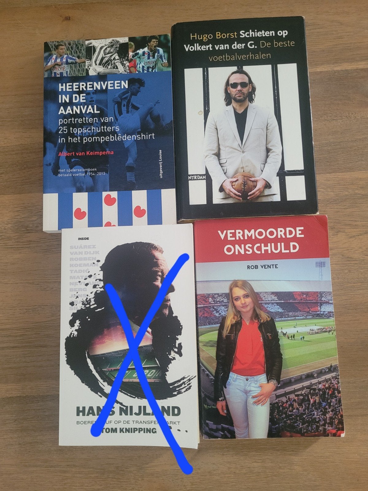 voetbal gerelateerde boeken 4x, Ophalen of Verzenden, Zo goed als nieuw, Hugo Borst