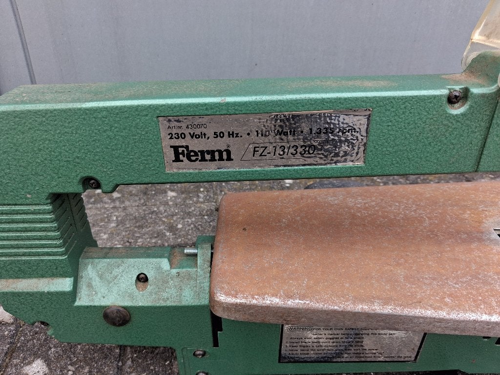 Ferm FZ-13/330 Figuurzaagmachine - Gebruikt, Minder dan 30 mm, Gebruikt, Ophalen of Verzenden, Ferm