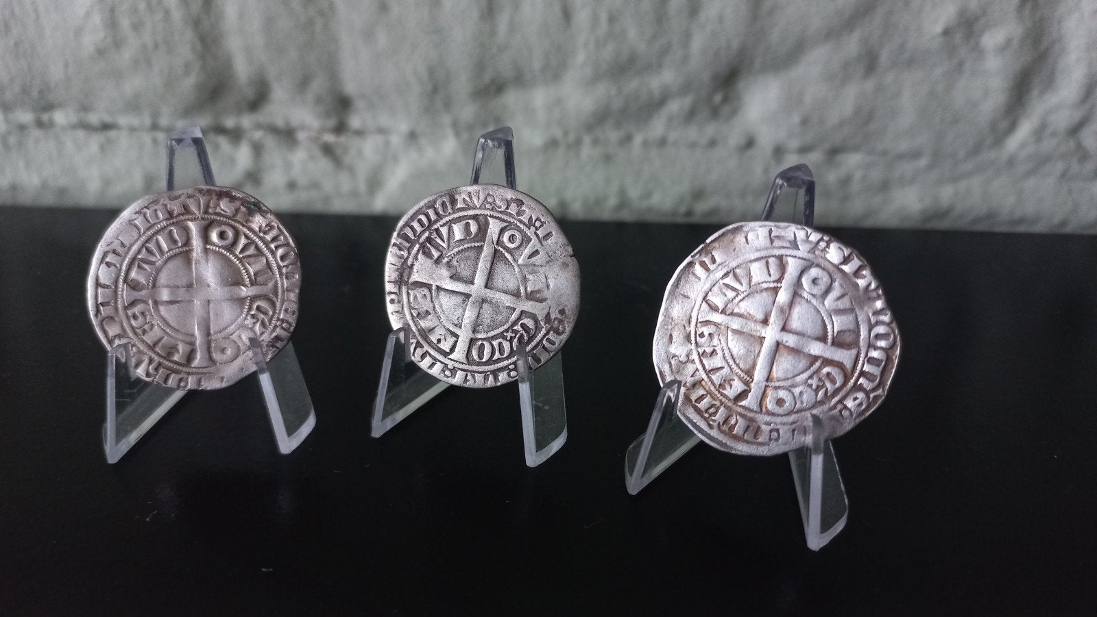 lot middeleeuwse zilveren munten, Vóór koninkrijk, Setje, Zilver, Overige waardes